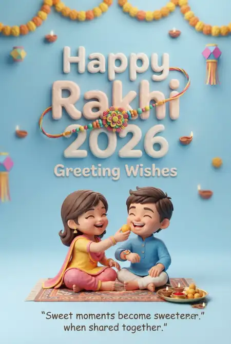Happy Rakhi 2026 Whatsapp Wishes - Free Happy Rakhi Wishes 2026 Download