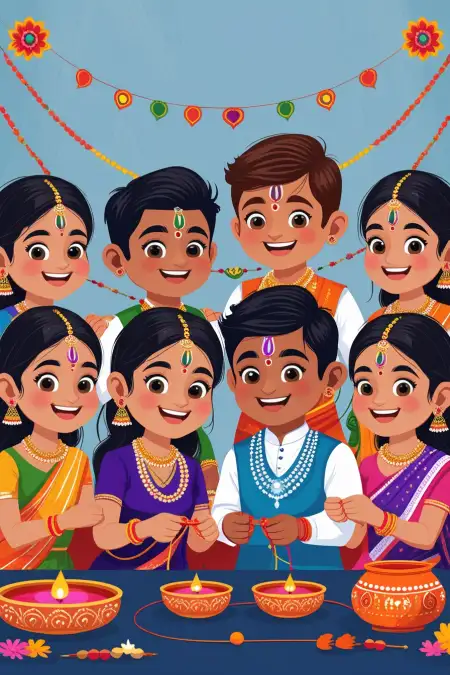 Happy Rakhi Banner Background With Brother Name - Free Happy Rakhi Banner Background Download