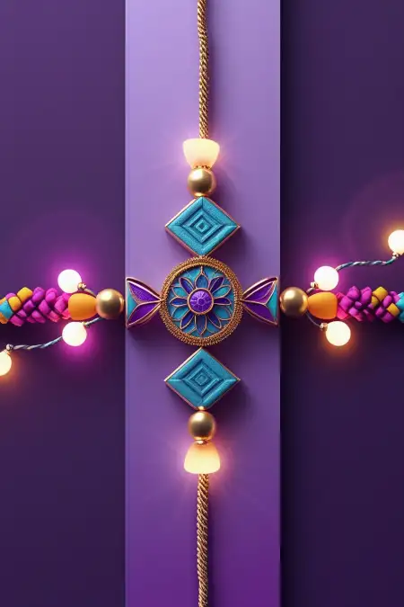 Happy Rakhi Banner Layout With Background - Free Happy Rakhi Banner Background Download