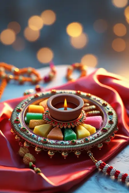 Happy Rakhi Banner With Space For Personalized Message - Free Happy Rakhi Banner Background Download