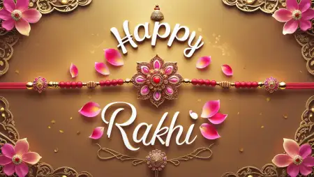 Happy Rakhi Celebration Banner Background - Free Happy Rakhi Banner Background Download