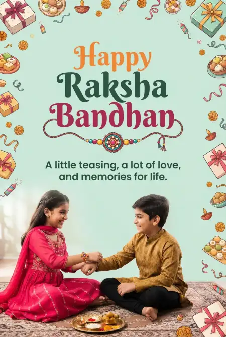 Happy Rakhi Messages To Celebrate Sibling Bond - Free Happy Raksha Bandhan Greetings Download
