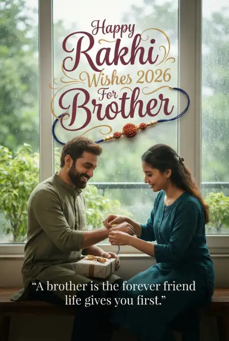 Happy Rakhi Wishes 2026 For Brother Instagram Post - Free Happy Rakhi Wishes 2026 Download