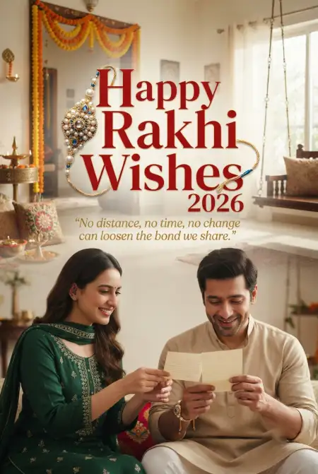 Happy Rakhi Wishes 2026 For Whatsapp Status - Free Happy Rakhi Wishes 2026 Download
