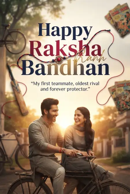 Happy Rakhi Wishes 2026 Poster - Free Happy Rakhi Wishes 2026 Download