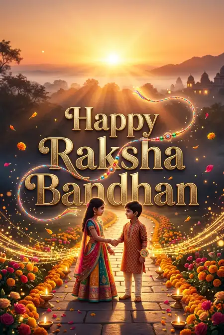 Free Happy Rakhi Wishes Filled With Love And Happiness Image Download
