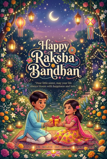 happy rakhi wishes for little sister from brother