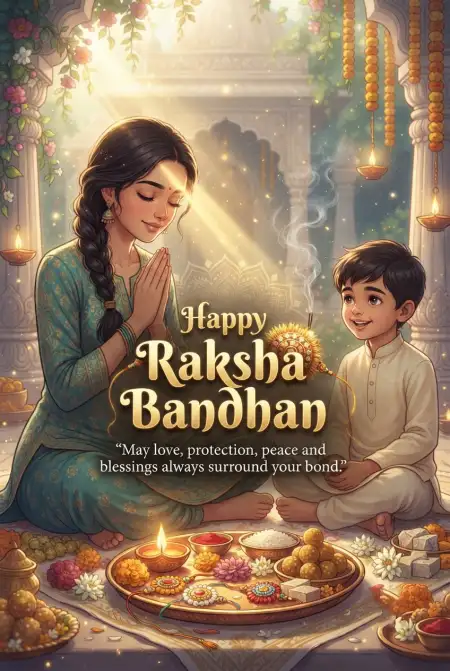 Happy Raksha Bandhan 2026 Special Messages - Free Happy Raksha Bandhan Wishes 2026 Download