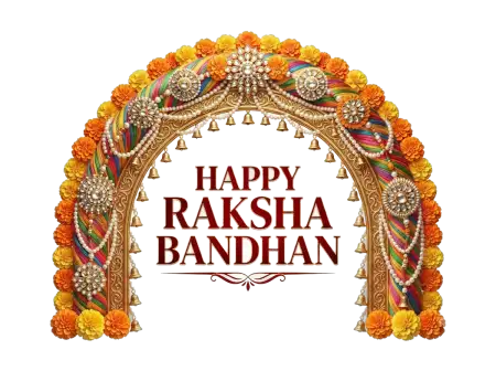 Happy Raksha Bandhan Brother Sister Greeting Png Transparent Background - Free Happy Raksha Bandhan Png Transparent Download