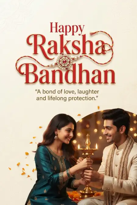 Happy Raksha Bandhan Greetings Expressing Love And Care - Free Happy Raksha Bandhan Greetings Download