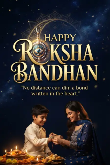 Happy Raksha Bandhan Greetings For Brother From Heart - Free Happy Raksha Bandhan Greetings Download