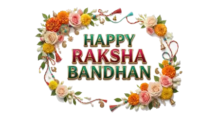 Happy Raksha Bandhan Hindi Text Png Transparent - Free Happy Raksha Bandhan Png Transparent Download