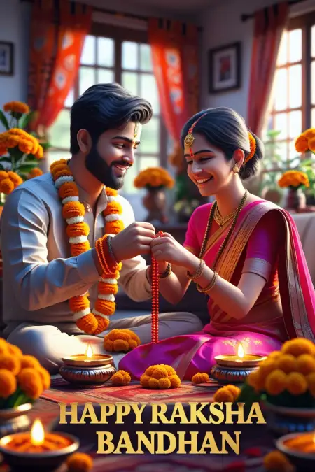 Happy Raksha Bandhan Photo Frame Editing