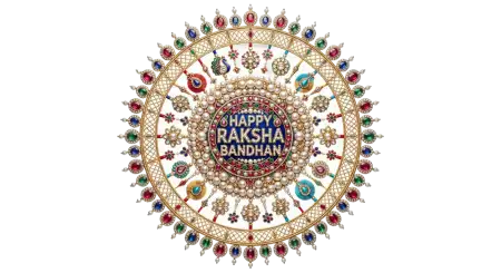 Happy Raksha Bandhan Rakhi Decoration Png Transparent - Free Happy Raksha Bandhan Png Transparent Download