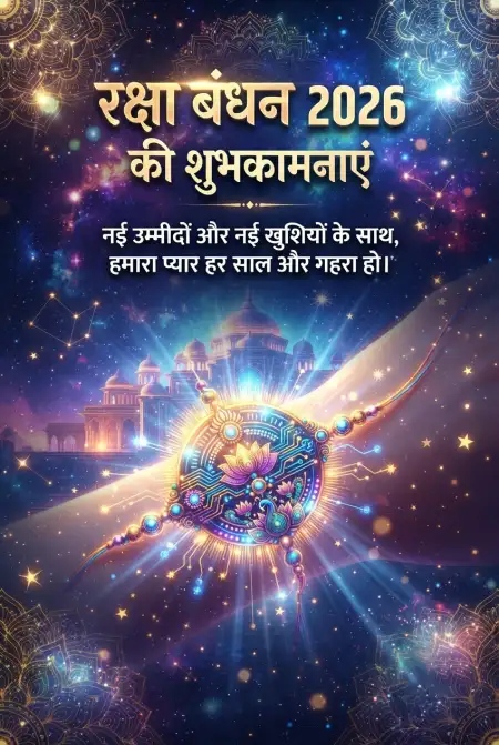 Free Happy Raksha Bandhan Shubhkamna Message In Hindi Image Download