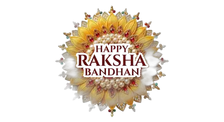 Happy Raksha Bandhan Transparent Png With Flowers - Free Happy Raksha Bandhan Png Transparent Download