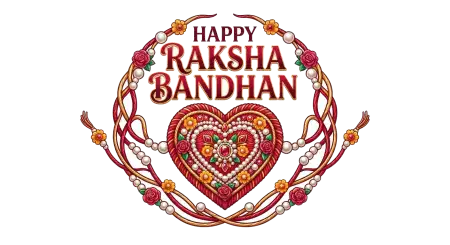 Happy Raksha Bandhan Unique Design Png Transparent - Free Happy Raksha Bandhan Png Transparent Download