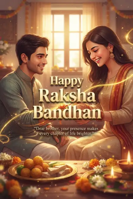Happy Raksha Bandhan Wishes 2026 For Brother - Free Happy Raksha Bandhan Wishes 2026 Download