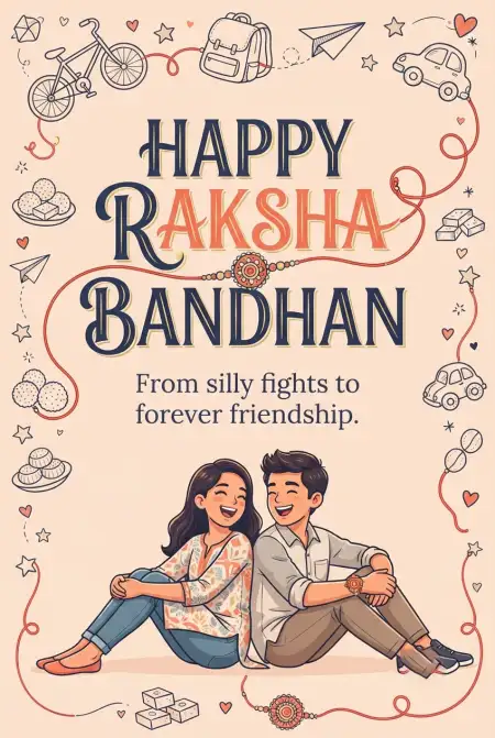 Happy Raksha Bandhan Wishes 2026 For Brother - Free Happy Rakhi Wishes 2026 Download