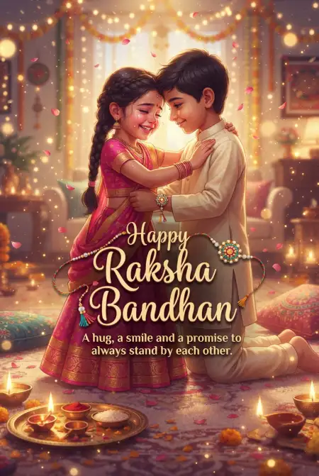happy raksha bandhan wishes with love for kids
