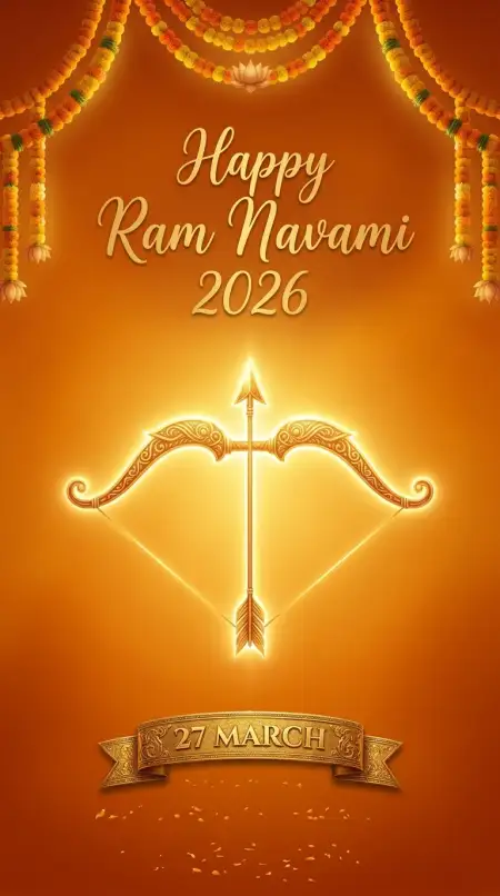 Happy Ram Navami 2026 Banner - Free Happy Ram Navami 2026 Download
