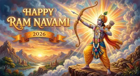 Happy Ram Navami 2026 Festival Greeting Wallpaper - Free Happy Ram Navami 2026 Download