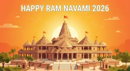 Free Happy Ram Navami 2026 Festival Images With Ram Temple Image Download