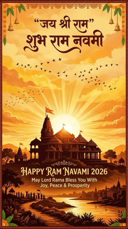Happy Ram Navami 2026 Festival Poster Design 2 - Free Happy Ram Navami 2026 Download
