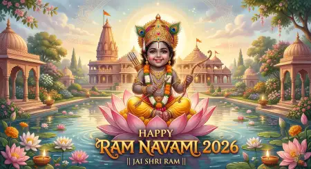 Happy Ram Navami 2026 Jai Shri Ram Wallpaper - Free Happy Ram Navami 2026 Download