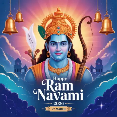Happy Ram Navami 2026 Social Media Post Design - Free Happy Ram Navami 2026 Download