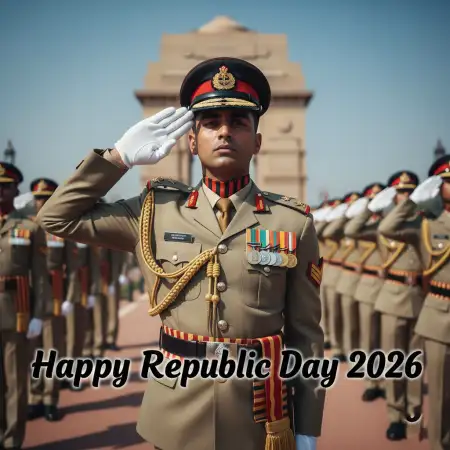 Free Happy Republic Day 2026 Army Theme Images Background Download