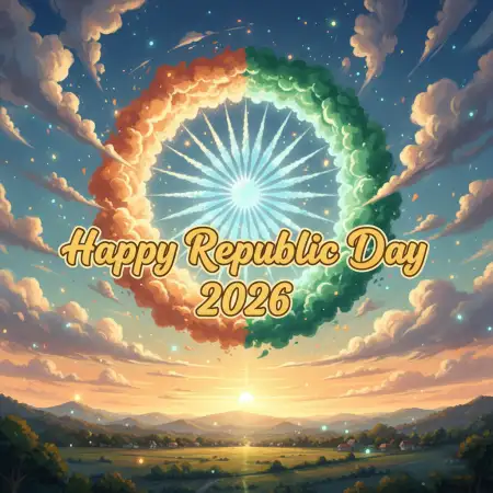 Free Happy Republic Day 2026 Digital Poster Background Download