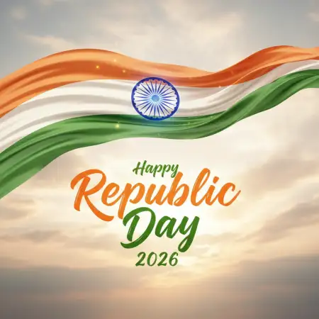 Happy Republic Day 2026 Indian Flag Background Image - Free Indian Republic Day Download
