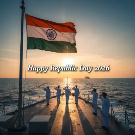 Free Happy Republic Day 2026 Navy Images Background Download