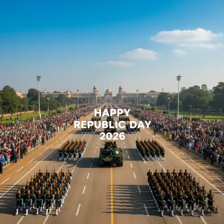 Free Happy Republic Day 2026 Rajpath Parade Background Download