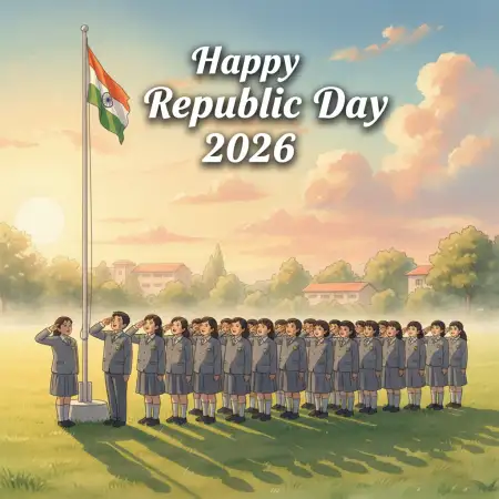 Free Happy Republic Day 2026 School Poster Background Download