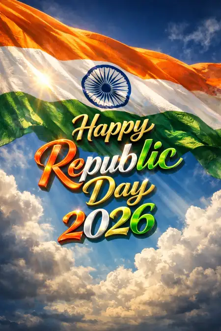 Free Happy Republic Day 2026 Wishes For Friends Background Download