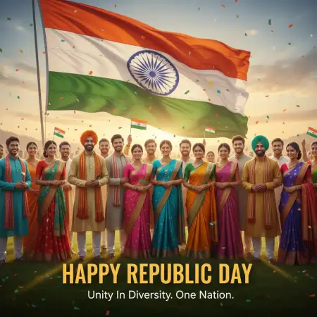 Free Happy Republic Day Banner Instagram Background Download
