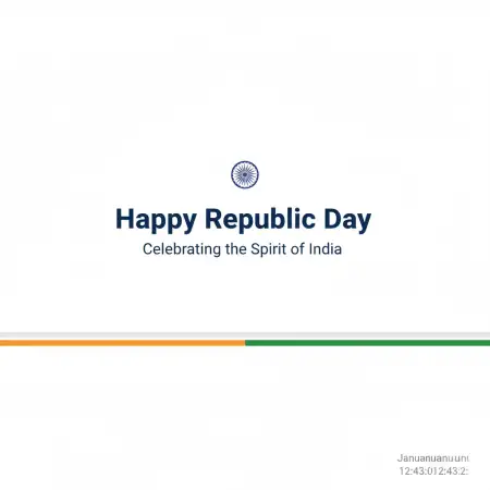Free Happy Republic Day Banner Minimal Design Background Download