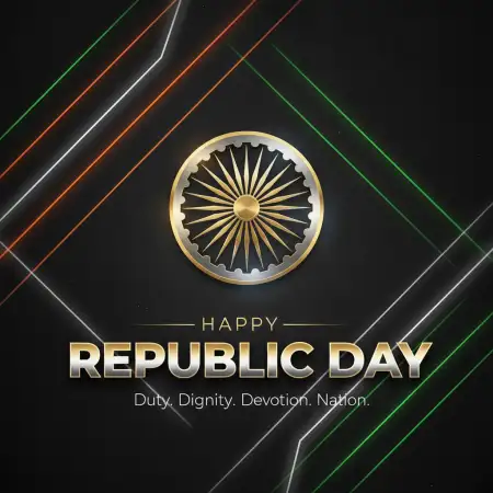 Free Happy Republic Day Banner Modern Style Background Download