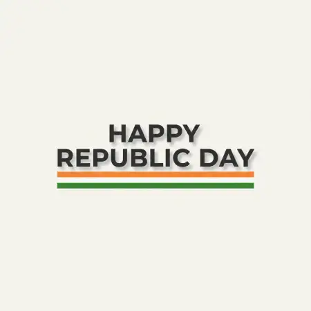 Free Happy Republic Day Banner Typography Background Download