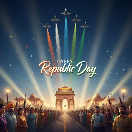 Free Happy Republic Day Digital Art Background Download