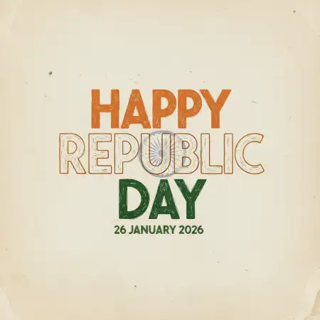 Free Happy Republic Day Typography Design Background Download