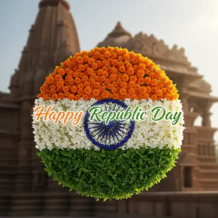 Happy Republic Day Wishes Tiranga Theme - Free Republic Day Wishes Download