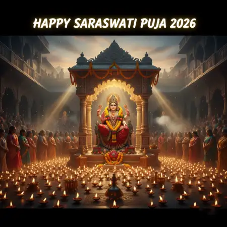 Free Happy Saraswati Puja 2026 Ai Generated Images Background Download