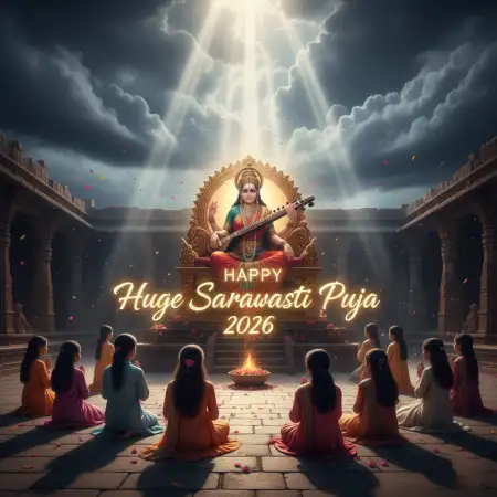 Free Happy Saraswati Puja 2026 Background Hd Background Download