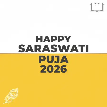 Free Happy Saraswati Puja 2026 Devotion Status Background Download