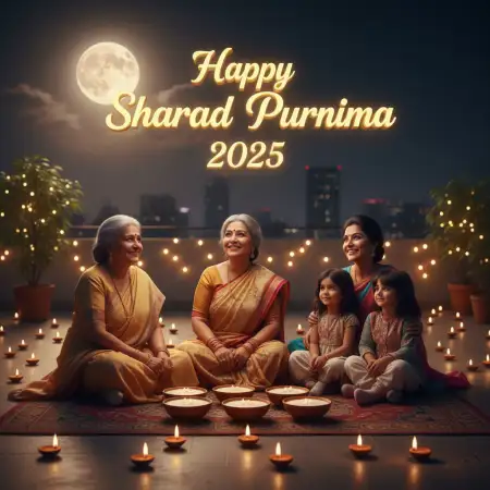 Happy Sharad Purnima 2025 Images With Kheer Bowl - Free Happy Sharad Purnima 2025 Download