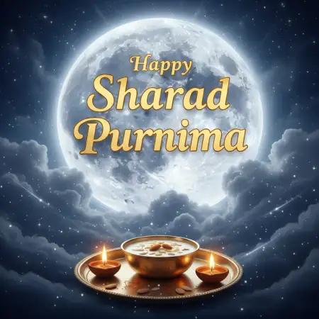 Happy Sharad Purnima 2025 Wishes In Hindi - Free Happy Sharad Purnima Download