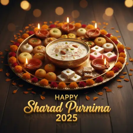 Happy Sharad Purnima 2025 Wishes In Hindi - Free Happy Sharad Purnima 2025 Download